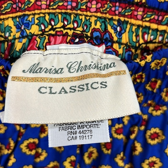 Marisa Christina Classic Women’s Red Blue Yellow A-Line Shorts Sz M Boho Chic - Picture 3 of 8